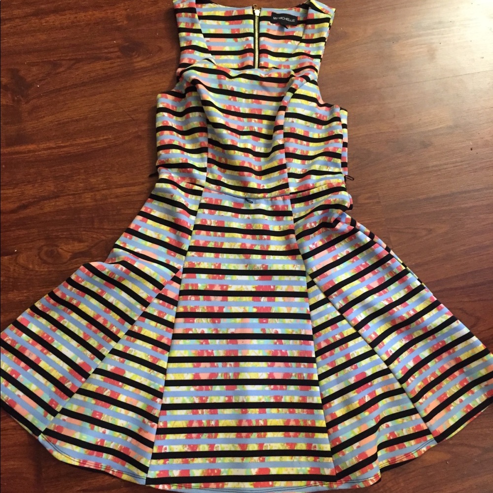 Colorful racerback dress